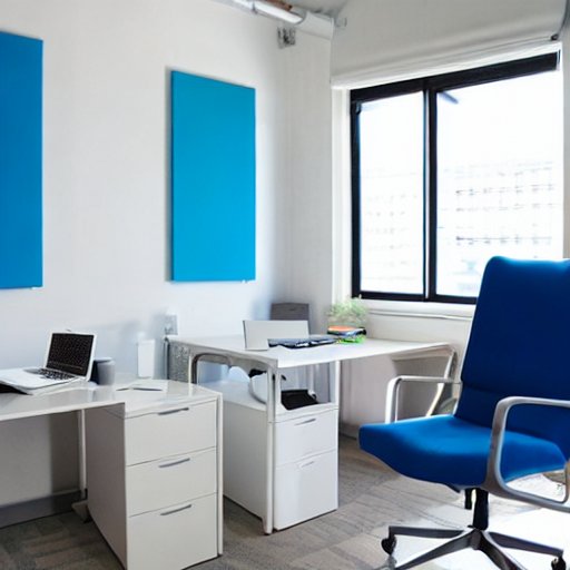 office-blu chairs